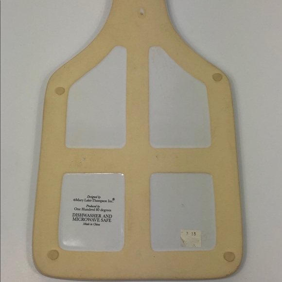 MARY Lake Thompson Ceramic Cheese Board Cutting - Vintage - Picture 5 of 10